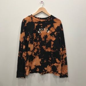 Vans long sleeve Bleach dyed T-Shirt!!